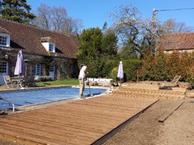 Terrasse en Bois réalisée par votre menuisier à Verneuil-sur-Avre