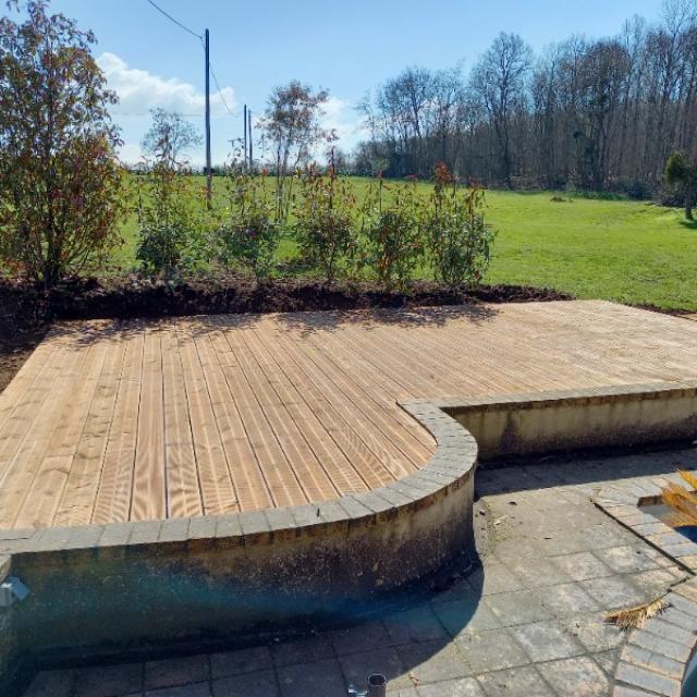 Terrasse en Bois réalisée par votre menuisier à Verneuil-sur-Avre